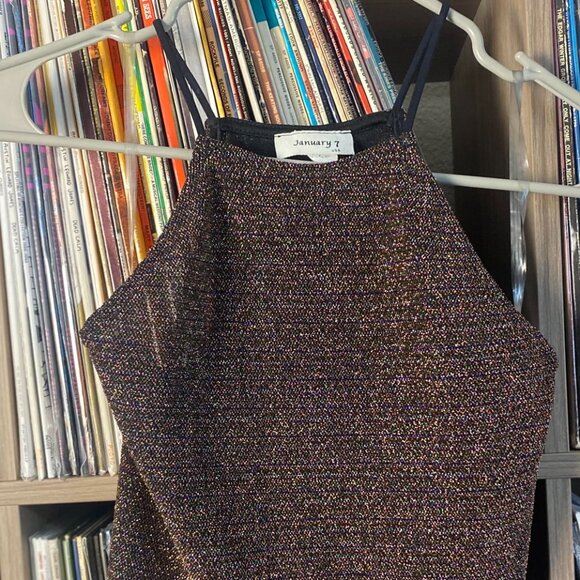 Vintage January 7 Multicolor Tank Top Women's Small USA Made - Picture 3 of 9